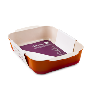 ASSADEIRA LARANJA ANTIADERENTE CERAMICO 35CM 5,4L HERCULES