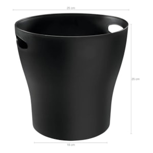Balde Cooler Champagne Preto Sem alça 7L Coza