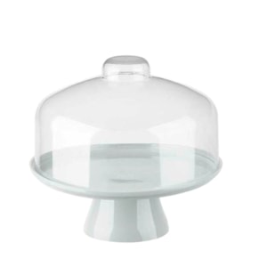 BOLEIRA CAKE  COM CÚPULA 19,5CM BRANCA  COZY