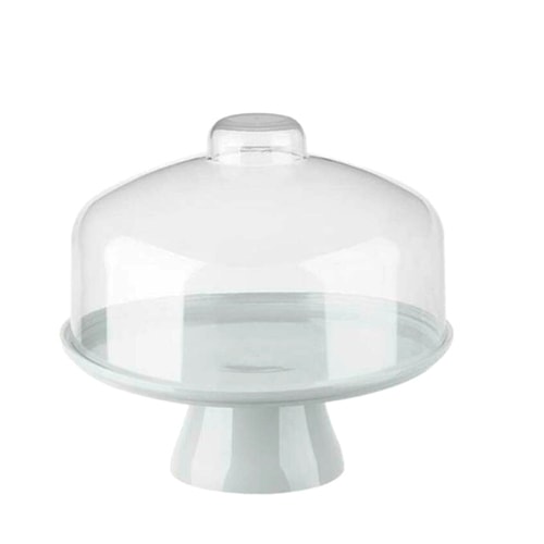 BOLEIRA CAKE  COM CÚPULA 19,5CM BRANCA  COZY