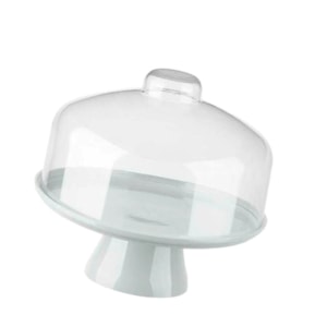 BOLEIRA CAKE  COM CÚPULA 19,5CM BRANCA  COZY