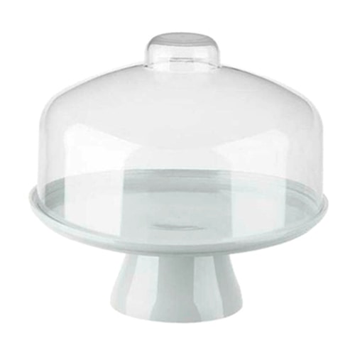 BOLEIRA CAKE  COM CÚPULA 25CM BRANCA  COZY