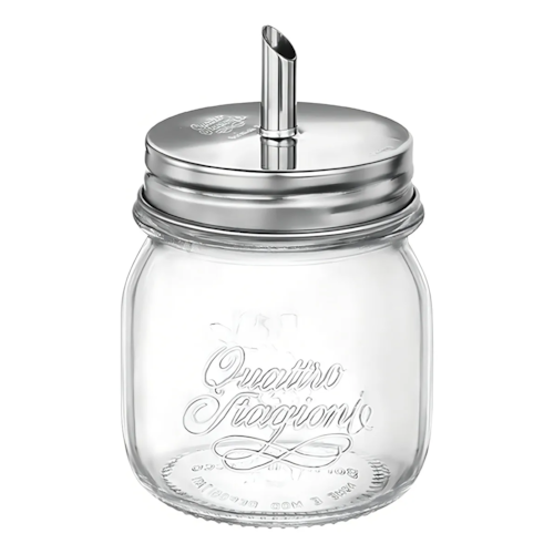 BORMIOLI AÇUCAREIRO QSTAGIONI C/ TAMPA INOX 250ML