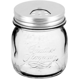 BORMIOLI QSTAGIONI SALEIRO/PIMENTEIRO 250ml VIDRO TRANSPARENTE TAMPA INOX