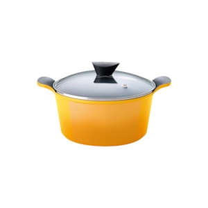 CAÇAROLA ANTIADERENTE 20CM 2,4L AMARELA VENN