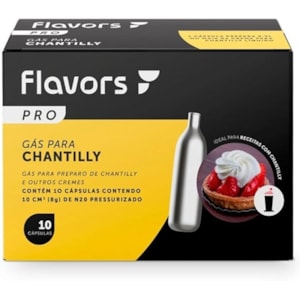 CAPSULA DE GAS N20 CAIXA COM 10 FLAVORS