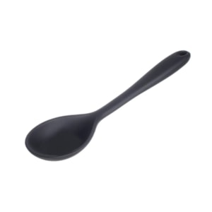 COLHER FUNDA SILICONE PRETA 28CM WECK
