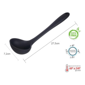 CONCHA SILICONE PRETA 27CM WECK