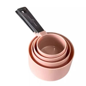 CONJUNTO DE XÍCARAS MEDIDORAS 4PÇ ROSA HERCULES - UC120
