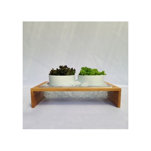 Cooler Gn 1/1 10cm Com 2 Tigelas 3200ml Porcelana Pbw 