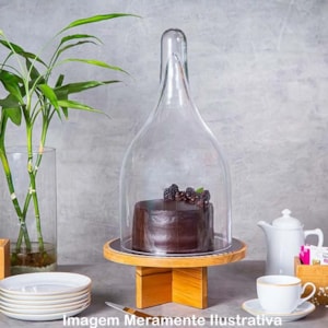 Cupula de Vidro 24cm diam 45cm alt