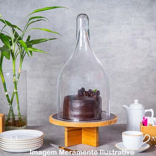 Cupula de Vidro 24cm diam 45cm alt