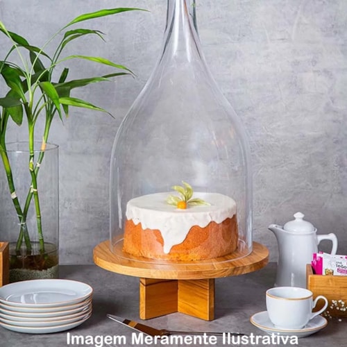 Cupula de Vidro 29cm diam 60cm alt