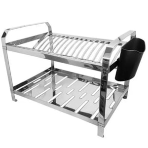 ESCORREDOR DE LOUÇAS AMAZONAS INOX 16 PRATOS VIEL