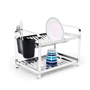 ESCORREDOR DE LOUÇAS AMAZONAS INOX 16 PRATOS VIEL