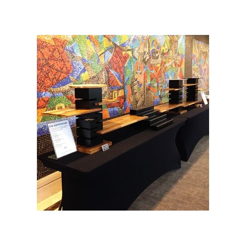 Expositor 3 Torres Com 11  Placas Teca Escada Pbw 