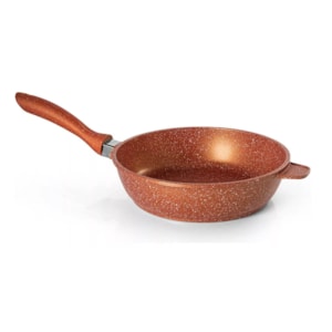FRIGIDEIRA 24CM ANTIADERENTE COBRE iNDUÇÃO GRANIFLON MODA DO CHEF