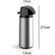GARRAFA TERMICA INOX PRESSÃO VERONA 1,8L UNITERMI