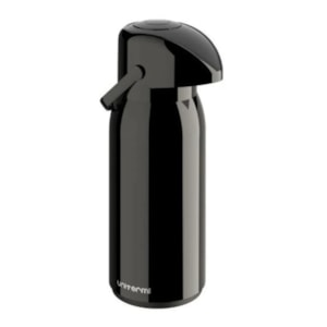 GARRAFA TERMICA VERONA PRETA 1,8L PRESSÃO UNITERMI