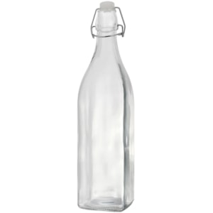 GARRAFA VIDRO INCOLOR QUADRADA 1L HAUSKRAFT