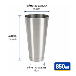 KIT COQUETELEIRA INOX 2PÇS GP421