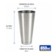 KIT COQUETELEIRA INOX 2PÇS GP421