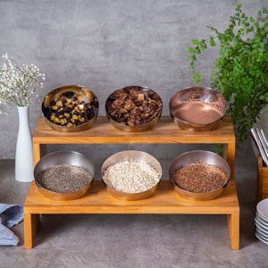 Kit Teca Expositor Triplo 48x17x20cm Pbw