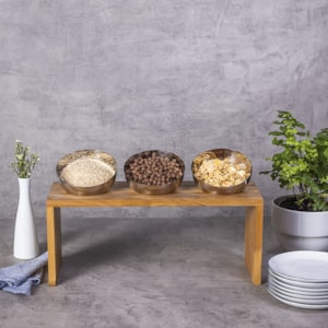 Kit Teca Expositor Triplo 48x17x20cm Pbw