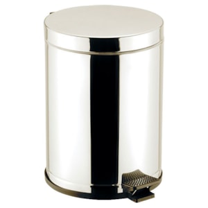 Lixeira com pedal e inox 4,5L Viel