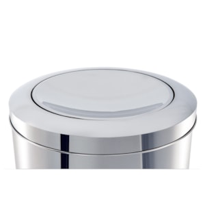 Lixeira Inox C/Tp Basc 25x46cm 21,2l