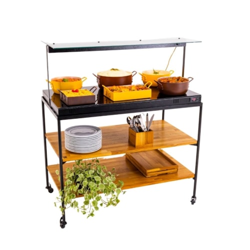 MARAVILHOSO CARRO PISTA QUENTE COM LUMINARIA AQUECEDORA  E PROTETOR SALIVAR PBW