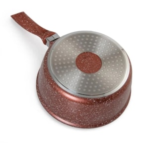 PANELA 18CM ANTIADERENTE 1,8L COBRE INDUÇÃO GRANIFLON MODA DO CHEF