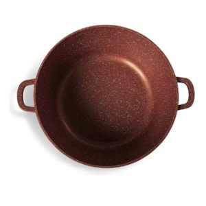 PANELA CAÇAROLA 32CM ANTIADERENTE 8,5L COBRE INDUÇÃO GRANIFLON MODA DO CHEF
