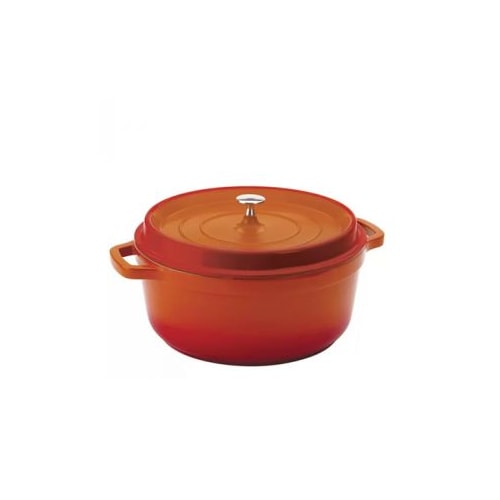 Panela Caçarola Antiaderente Ceramico 4,3L Laranja 25,4x11cm Indução Hercules