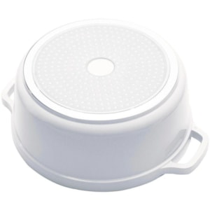 Panela Caçarola Antiaderente Ceramico 6,8L Branca 29,5x13cm Indução Hercules
