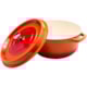 Panela Caçarola Antiaderente Ceramico 6,8L Laranja 29,5x13cm Indução Hercules
