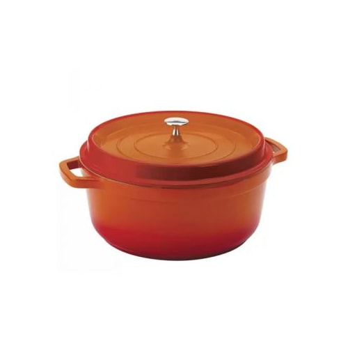 Panela Caçarola Antiaderente Ceramico 6,8L Laranja 29,5x13cm Indução Hercules