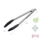 PEGADOR INOX COM PONTA SILICONE PRETO 30CM WECK