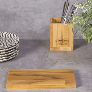 Placa Teca Retang 24x13cm Pbw para placa Magnetica