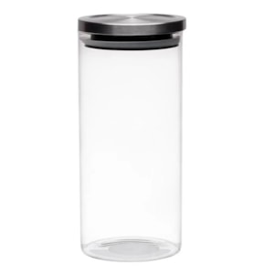 POTE HERMETICO 1,3L BOROSSILICATO TAMPA DE INOX MIMO