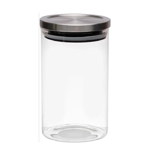 POTE HERMETICO 1L BOROSSILICATO TAMPA DE INOX MIMO
