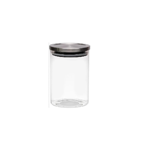 POTE HERMETICO 370ML BOROSSILICATO TAMPA DE INOX MIMO