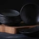 PRATO FUNDO 21,2CM ORGÂNICO PRETO MATTE PORTO BRASIL