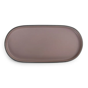 PRATO OVAL 29X13CM DUAL COLOR  NUDE MELAMINA