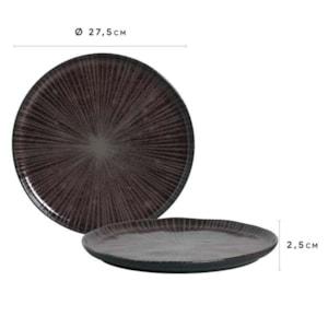 PRATO RASO 27,5CM CERNE PORTO BRASIL