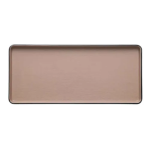 PRATO RETANGULAR NUDE MELAMINA 32X15