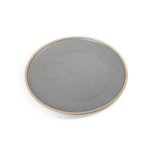 PRATO RUSTIC 21CM DE MELAMINA CINZA STONE