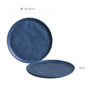 PRATO SOBREMESA 21,5CM BIO STONEWARE BOREAL PORTO BRASIL