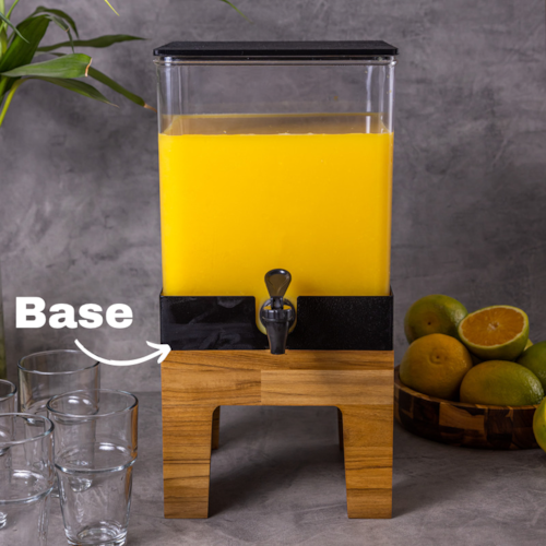 REPOSIÇÃO Base Teca para Suqueira Quadrada base Teca 10 Litros PBW