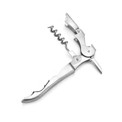 SACA ROLHA/CANIVETE 12CM  PRATA GP296